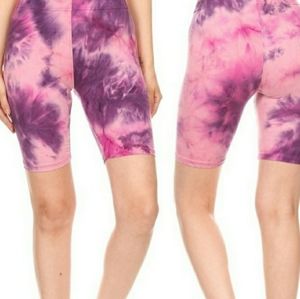 NWT Tie Dye Bike Short High Waist S,M,L,XL